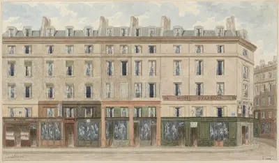 Rue Jean-Jacques Rousseau nr 24 till 30, 1:a arrondissementet av Jules Gaildrau