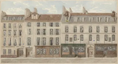Rue Thévenot nr 14 till 18 (nuvarande rue Réaumur), 3:e arrondissementet av Jules Gaildrau