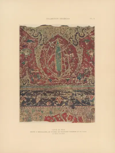 La collection Kelekian; Étoffes & tapis d’Orient & de Venise Pl.004 av Jules Guiffrey