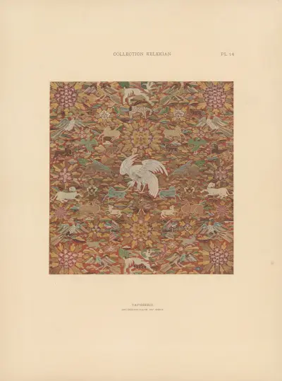 La collection Kelekian; Étoffes & tapis d’Orient & de Venise Pl.014 av Jules Guiffrey