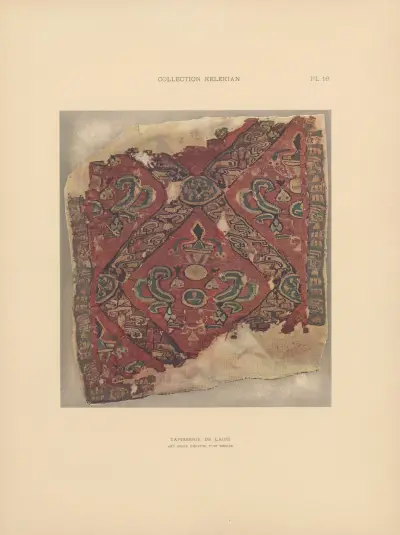 La collection Kelekian; Étoffes & tapis d’Orient & de Venise Pl.016 av Jules Guiffrey