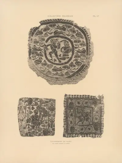 Kelekianska samlingen; Orientens och Venedigs tyger och mattor, plansch 017 av Jules Guiffrey
