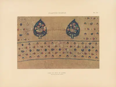 Kelekians samling; Orientens och Venedigs tyger och mattor Pl.018 av Jules Guiffrey