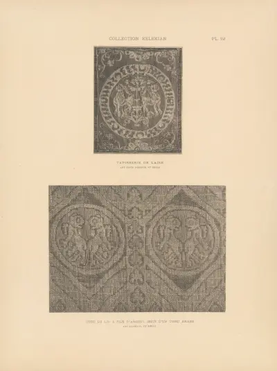 La collection Kelekian; Étoffes & tapis d'Orient & de Venise Pl.019 av Jules Guiffrey