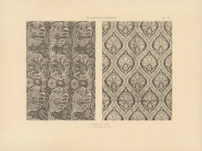 Kelekianska samlingen; Orientaliska och venetianska tyger och mattor Pl.047 av Jules Guiffrey