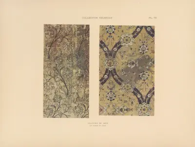 Kelekian-samlingen; Orientaliska och venetianska tyger och mattor Plansch 075 av Jules Guiffrey