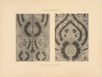 Kelekian-samlingen; Orientens och Venedigs tyger & mattor Pl.081 av Jules Guiffrey