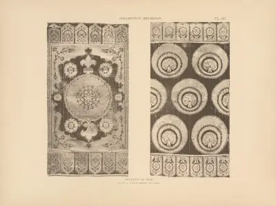 Kelekianska samlingen; orientaliska och venetianska tyger och mattor, plansch 090 av Jules Guiffrey