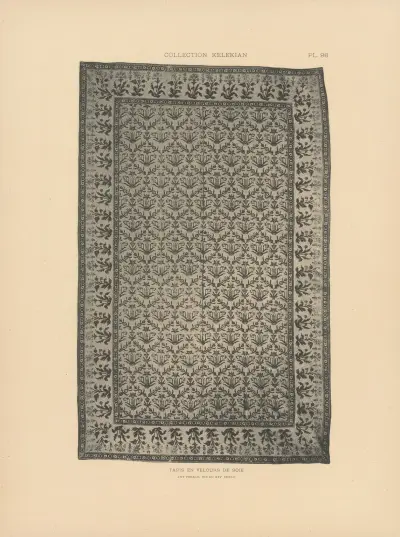 La collection Kelekian; Étoffes & tapis d’Orient & de Venise Pl.098 av Jules Guiffrey