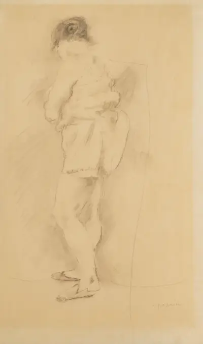 Stående kvinna av Jules Pascin