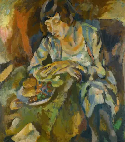Hermine Aux Fruits av Jules Pascin