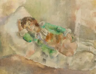 Lilla skådespelerskan av Jules Pascin