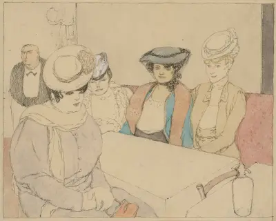 Le Café av Jules Pascin