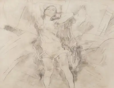 Den blonda modellen av Jules Pascin
