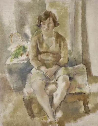 Nénette, den lilla blomsterflickan av Jules Pascin