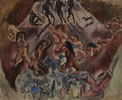 Réunion infernale av Jules Pascin