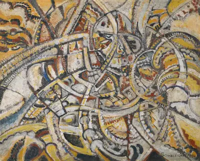 Futuristisk komposition av Jules Schmalzigaug