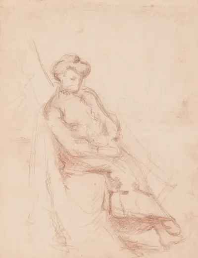 Siedząca kobieta, Jules Schmalzigaug