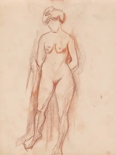 Standing Nude von Jules Schmalzigaug