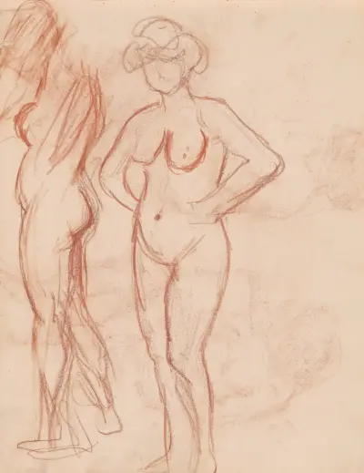 Two Standing Nudes von Jules Schmalzigaug
