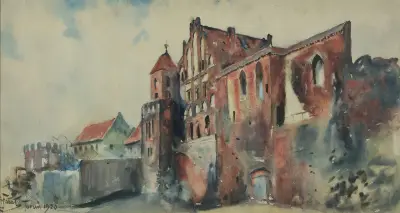 Castle of the Teutonic Order in Toruń av Julian Falat
