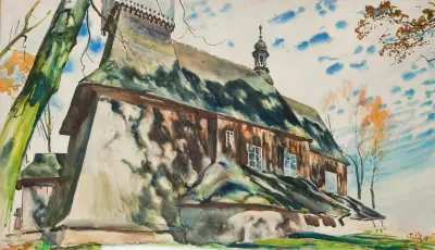 Kyrka i Osiek av Julian Falat