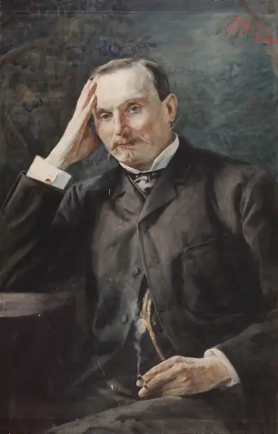 Portrait of Professor Julian Kosiński av Julian Falat