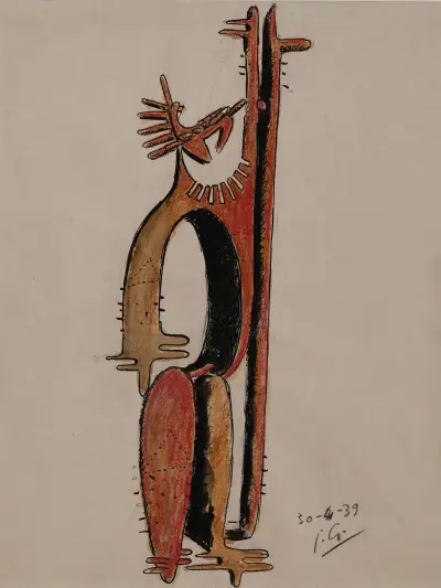 Homme Cactus av Julio González
