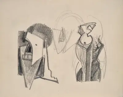 Hlavy, – Nr. 3, Julio González
