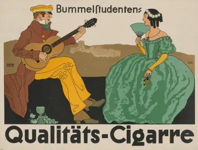 Bummelstudenten Qualitäts-Cigarre av Julius Klinger