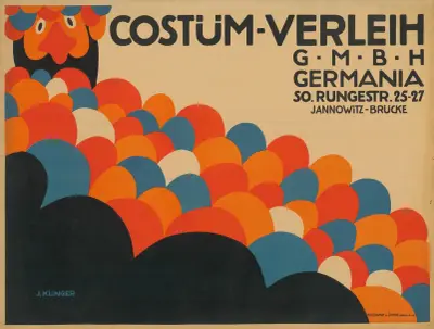 Costümverleih Germania av Julius Klinger