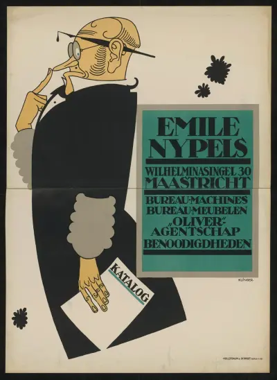 Emile Nypels Büromaschinen und Büromöbel av Julius Klinger