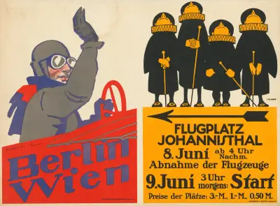 Flugplatz Johannisthal av Julius Klinger