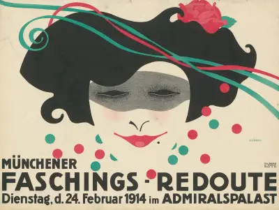 Münchener Faschings-Redoute av Julius Klinger