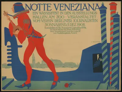 Venetiansk natt – vattenfestival från Föreningen Berlinska Journalister av Julius Klinger
