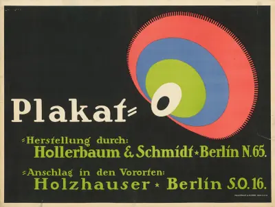 Plakat-Herstellung durch Hollerbaum und Schmidt, – Anschlag Holzhauser av Julius Klinger
