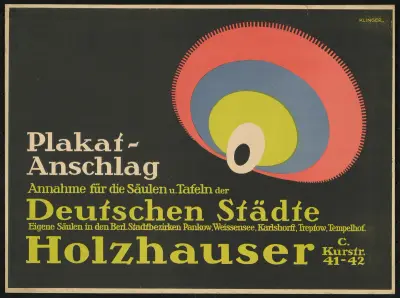 Plakatanschlag Holzhauser av Julius Klinger