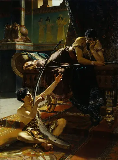 David och Saul av Julius Kronberg