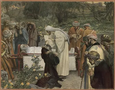 Änkans son från Nain av Julius Kronberg