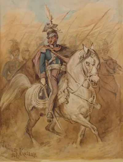 General Poniatowski av Juliusz Kossak
