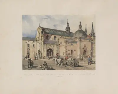 Kościół Na Wiedzenia Najsw. Maryi Panny O.O. Karmelitów. av Juliusz Kossak
