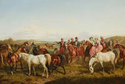 Mohort presenterar hingsten av Juliusz Kossak