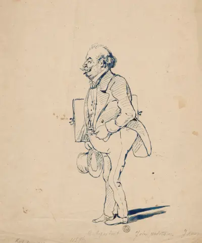 Självkarikatyr av Juliusz Kossak