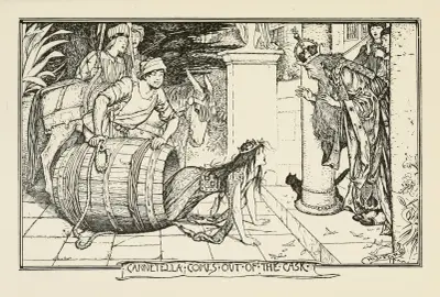 Cannetella stiger ut ur tunnan av Henry Justice Ford