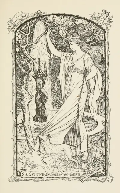 She spent the whole Day near the Fountain av Henry Justice Ford