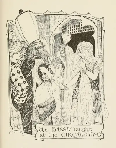 Bassa skrattar åt tjerkesserna av Henry Justice Ford
