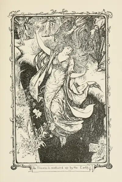 Prinsessan uppslukas av jorden av Henry Justice Ford