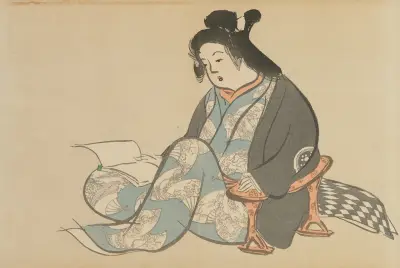 Lättja (Tsurezure) av Kamisaka Sekka