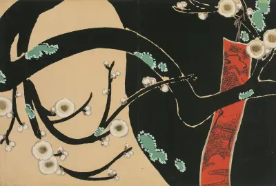Plum (Ume) av Kamisaka Sekka