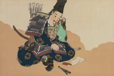 Taira no Tadanori (Tadanori) av Kamisaka Sekka